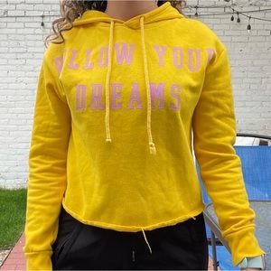 Follow your rearm crop sweatshirt XS